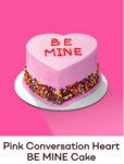 BR 'Be Mine' message seasonal ice cream cake. 